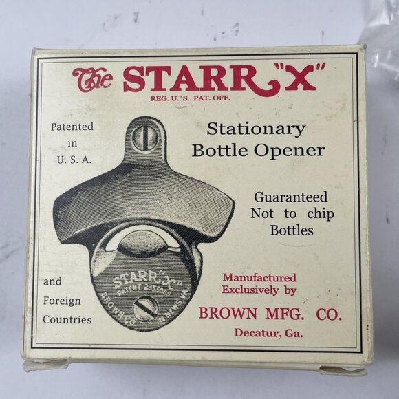 Vintage Starr X Stationary Bottle Opener Wall Mount USA - Picture 4 of 7